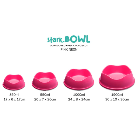 Comedouro Stark 1000Ml Pink Neon