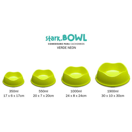 Comedouro Stark 1000Ml Verde Neon