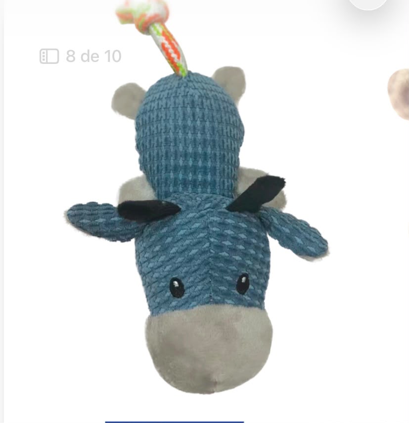 Brinq Pelucia Boi C/ Corda
